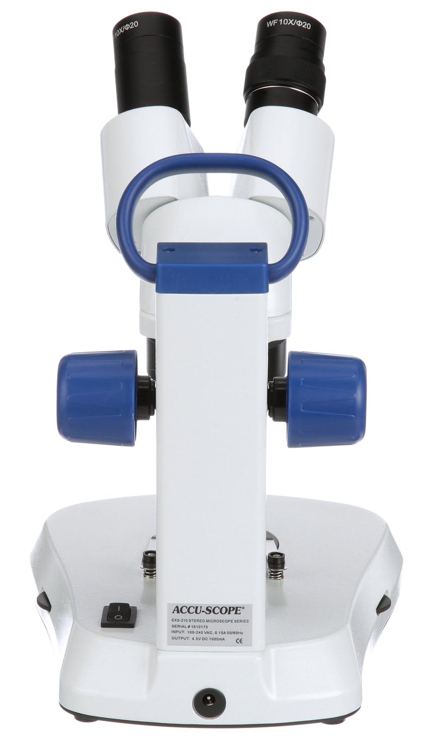 EXS-210 Stereomicroscope Back